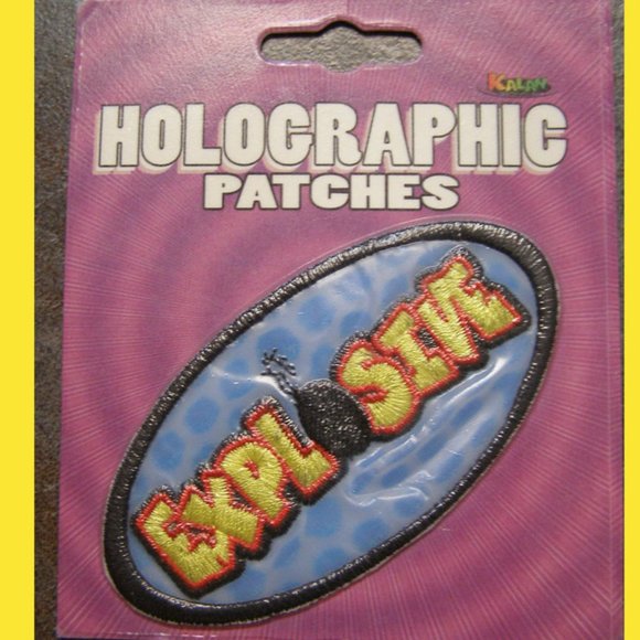 NEW Fun Holographic patches Choose ONE (1) - Picture 1 of 6
